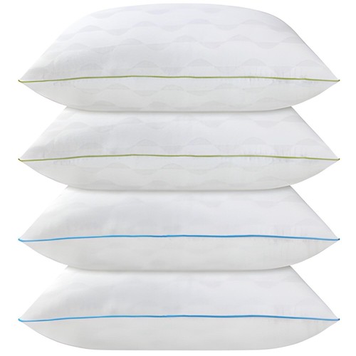 Bettkissen Standardgröße 4er Set, zum Schlafen, verstellbare Standardkissen...