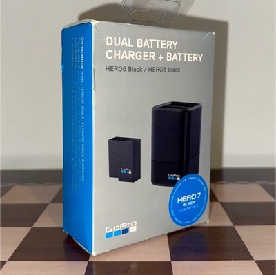 SEALED, NEW IN BOX GoPro Dual Battery Charger and Battery for HERO6/HERO5/HERO7