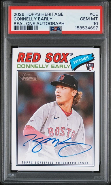 2026 TOPPS HERITAGE REAL ONE AUTOS #CE CONNELLY EARLY PSA 10