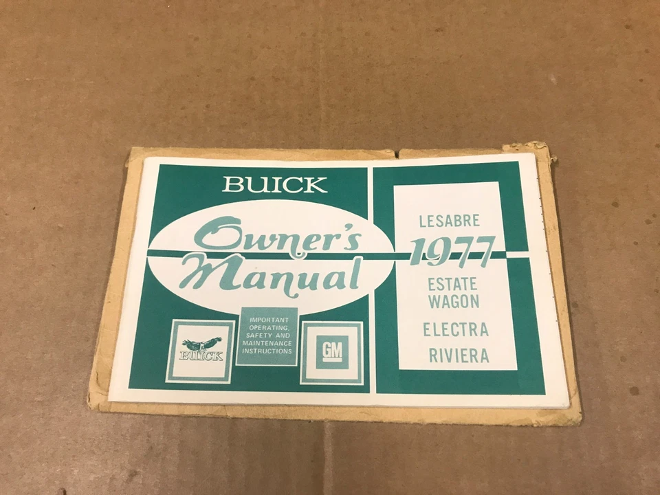 Vintage 1977 Buick LeSabre Estate Wagon, Riviera Glovebox Owner's Manual - Image 2 of 4