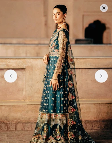 Brand - Zarqun Premium - Beautiful Heavy Emb Long Dress - Medium Size - $120 - Picture 20 of 21