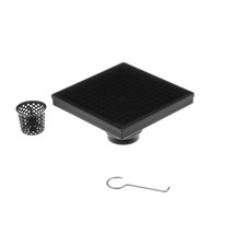 Designline 6 In. X 6 In. Stainless Steel Square Shower Drain with Square Pattern