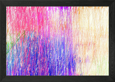 colorful stroke lines Framed Wall Art Poster Canvas Print Picture