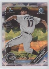 2019 Bowman Chrome Draft Sapphire Edition Evan Fitterer #BDC-68 02yu