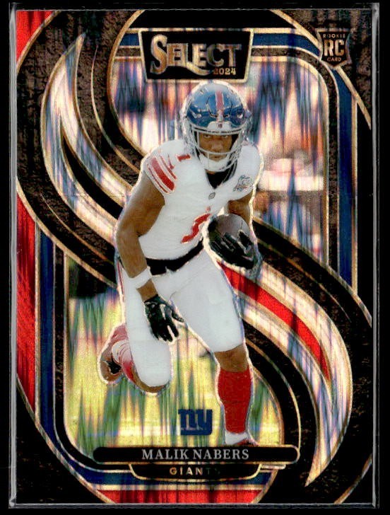 L68,592 - 2024 Select Prizm Black and Red Shock #116 Malik Nabers