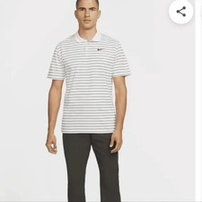 Nike Dri-FIT Victory Striped Golf Polo NWT Small