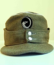 Casquette de campagne en laine gris olive XX/XD/XCHUMA OFFICIER M43