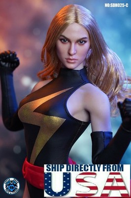 1/6 Blonde Female Head Sculpt SDH025C For 12'' PHICEN Hot Toys TBLeague Figure
