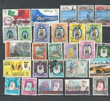QATAR MIDDLE EAST SELECTION ROYALTY , AVIATION, USED STAMPS LOT(QAT 417)