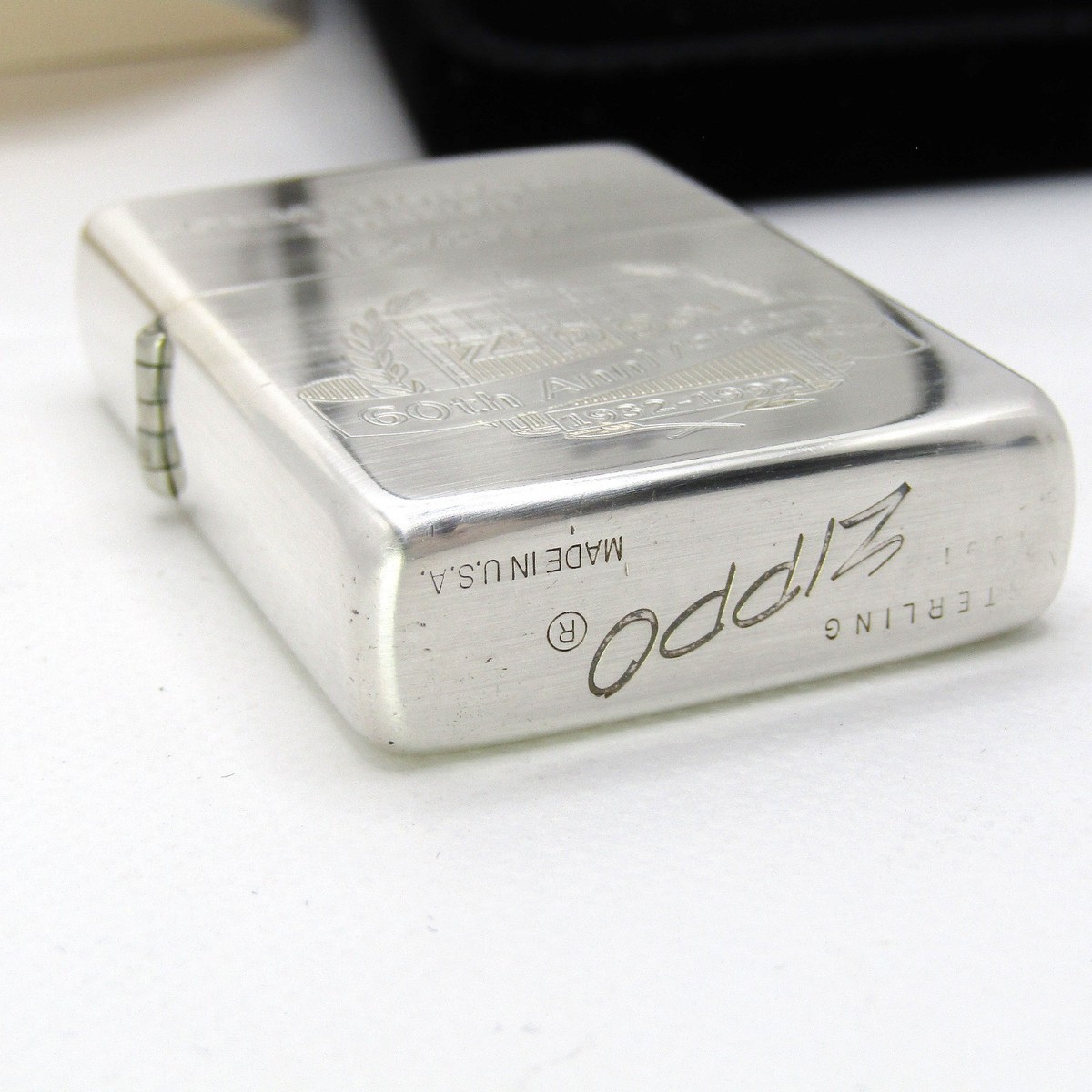 60th Anniversary 925 Limited Sterling Silver Zippo Oil Lighter