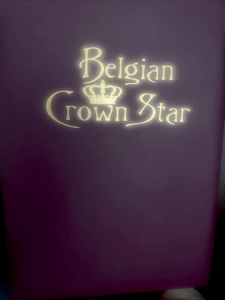 Juego de boda corona belga estrella platino y oro blanco diamantes Foto 3 de 4