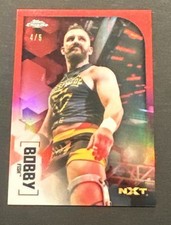 2020 TOPPS CHROME WWE BOBBY FISH NXT RED REFRACTOR SSP #4/5!