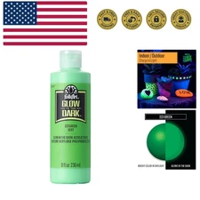 glow in the dark paint, 8 oz, Green 8 Fl Oz