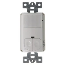 TORK NSI WOS-M2R WALL SWITCH OCCUPANCY SENSOR, PIR, 2-RELAY, 120/277V, WHITE