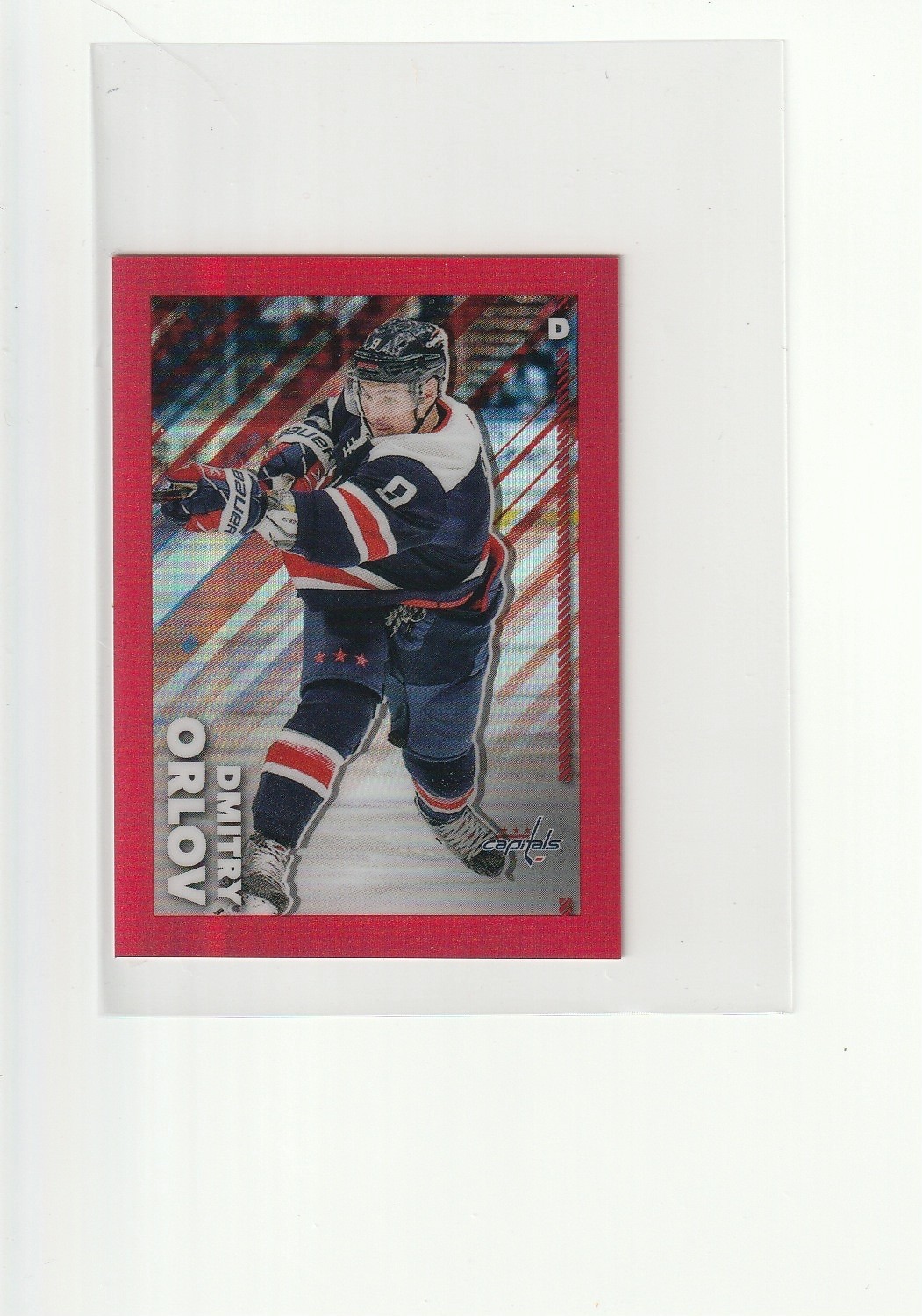 2022-23 Topps Chrome NHL Stickers RED Refractor Dmitry Orlov SP