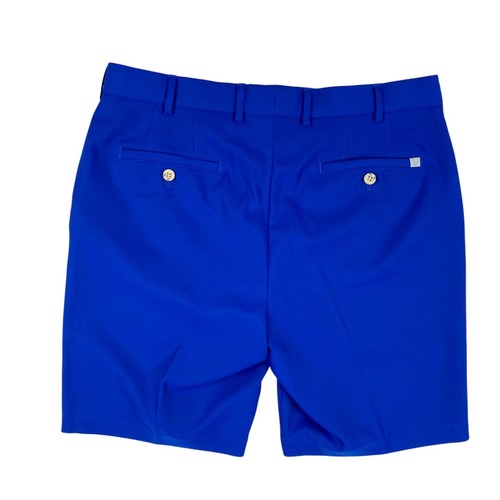 Pantalones Cortos Chinos PETER MILLAR 'Salem Performance' Para Hombre Talla 34 Azul Real Golf Usados en Excelente Condición - Imagen 3 de 11