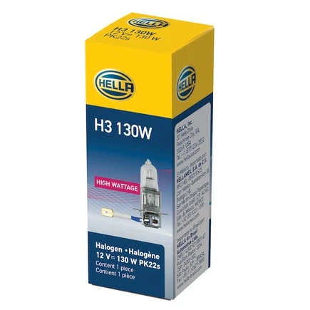 Hella H3 130W Hella H3 130 W High Wattage Series Halogen Light Bulb - Image 3 of 4