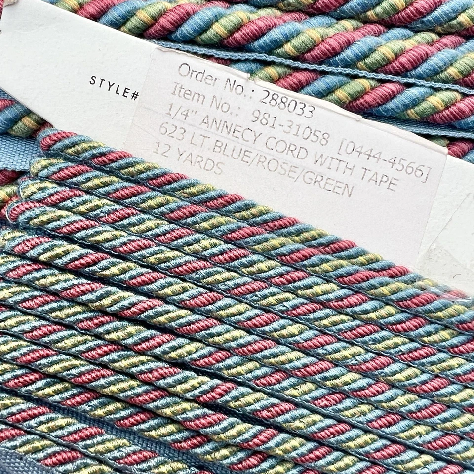 Lote Samuel & Sons Annecy Cordón Con Cinta Azul Claro/Rosa Rosa Rojo/Verde Foto 3 de 4