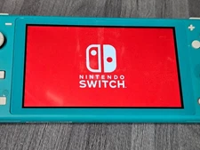 ⭐⭐⭐⭐⭐ Nintendo Switch Lite Console ONLY -  Turquoise *Heavy Screen Scuffs*