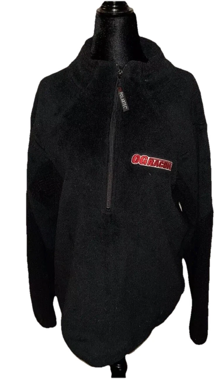 Cabela’s OG Racing Polartec Black Fleece Quarter Zip Medium Thermal Pro Sweater