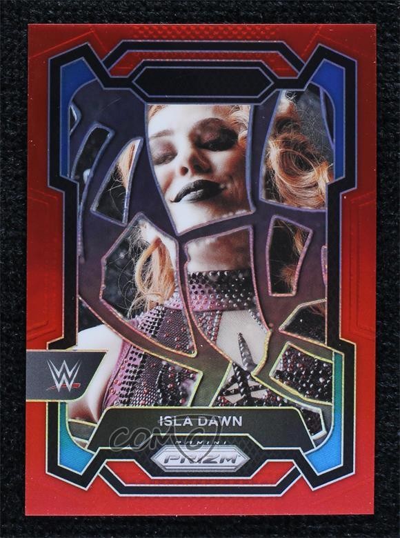 2024 Panini Prizm WWE Red Prizm 158/299 Isla Dawn #194 17ph