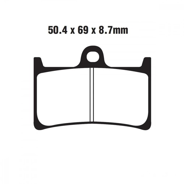 Bremsbelag BremsbeläGe EBC SFA252 Vorne FüR Yamaha XP 500 Tmax Bj. 2008-2011-image