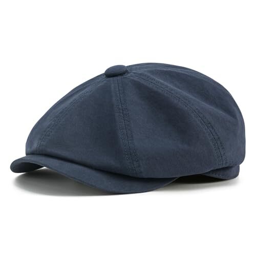 Men's Vintage Newsboy Gatsby Hat - Cotton Flat Ivy Cap For Spring & Summer