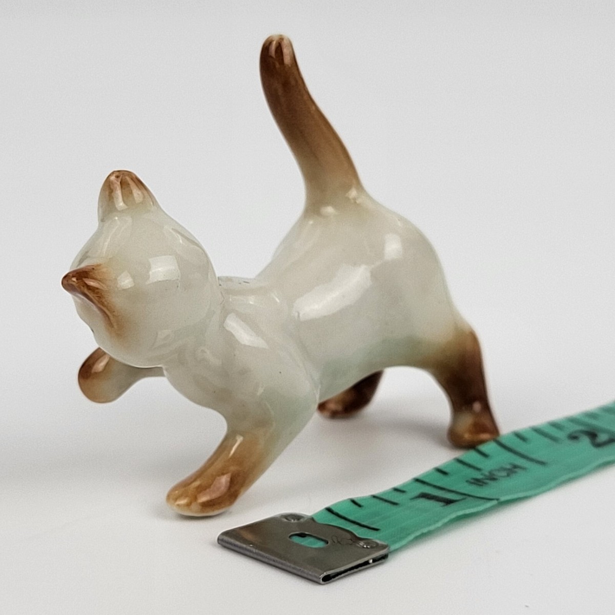 Vintage - Ceramic Champagne Brown Burmese Cat Figurine - Standing