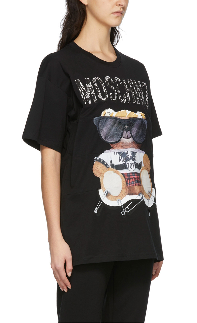 Moschino Couture Oversize Teddy Bear Sunglasses T-Shirt Loose Fit XS