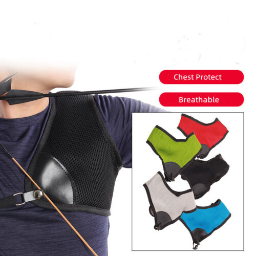 Archery Chest Guards Protect Straps Breathable Recurve Bow Target Shoot Practice - Picture 1 of 27