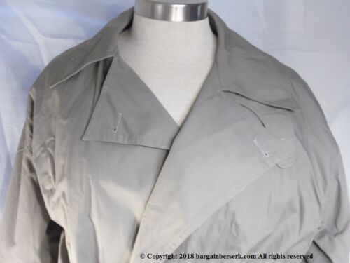 GIORGIO ARMANI MENS SIZE 42 100% COTTON RAIN TRENCH COAT NG51 - Picture 2 of 8