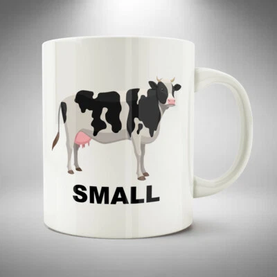 ACB DESIGN Small Cow Far Away Mug / Cup Funny Novelty Farming Gift Father Ted Inspired