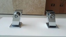 Square pillars legs adaptors for deck mounted bath taps/shower bars. SOLID BRASS