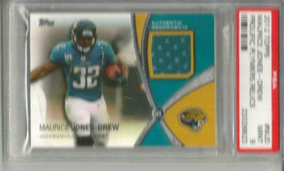 2012 Topps Maurice Jones - Drew Prolific Playmakers Relics  PSA 9