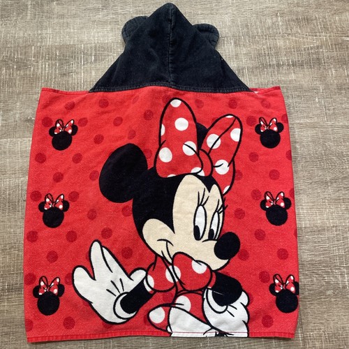 Disney Minnie Mouse Youth Medium Hooded Beach Poncho Hooded Towel - Picture 13 of 13