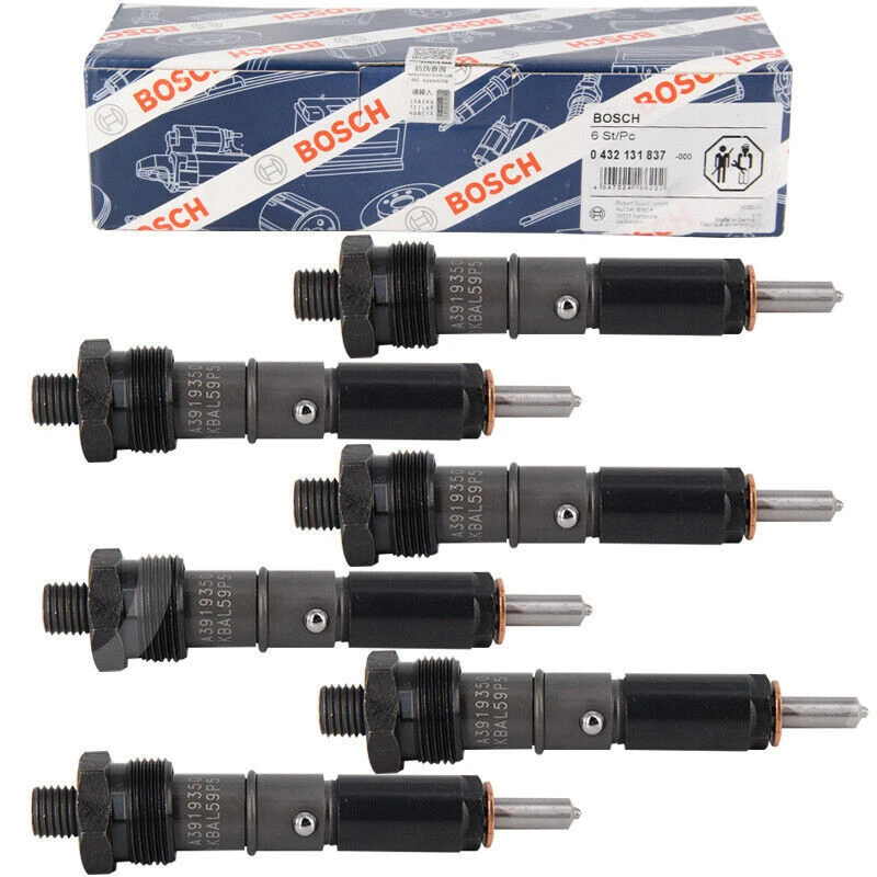 6X Inyectores de combustible Bosch 3919350 50 HP 0432131837 para 89-93 Dodge Cummins 5,9 L 12 V Foto 4 de 4