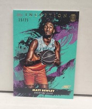 MATT BEWLEY 2021-22 Topps Inception OTE Overtime AQUA ~ ROOKIE #'d /25