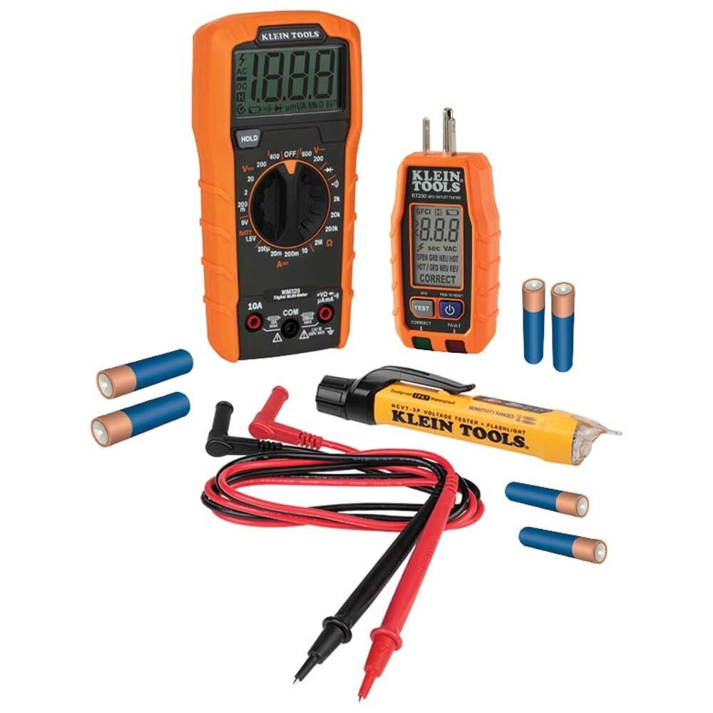 Klein Tools 69355 Multimeter/Volt/Outlet Tester Premium Electrical Tool Set New