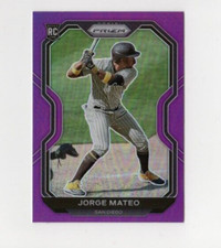 2021 Prizm Baseball Jorge Mateo Rookie #196 Purple Prizm San Diego Padres