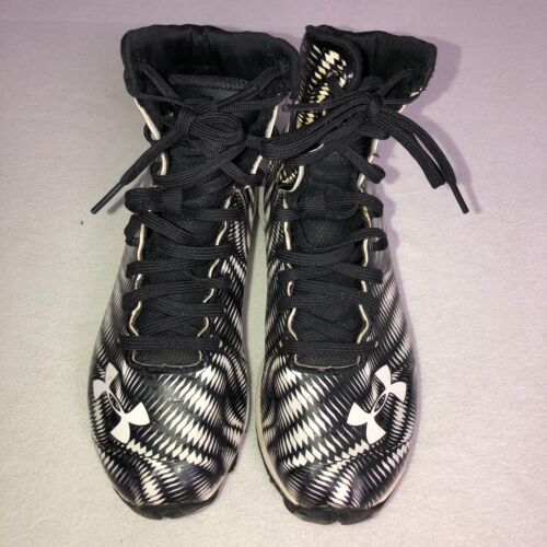 Under Armour Highlight Jugend Jungen Fußballschuhe 3Y schwarz weiß - Bild 3 von 8