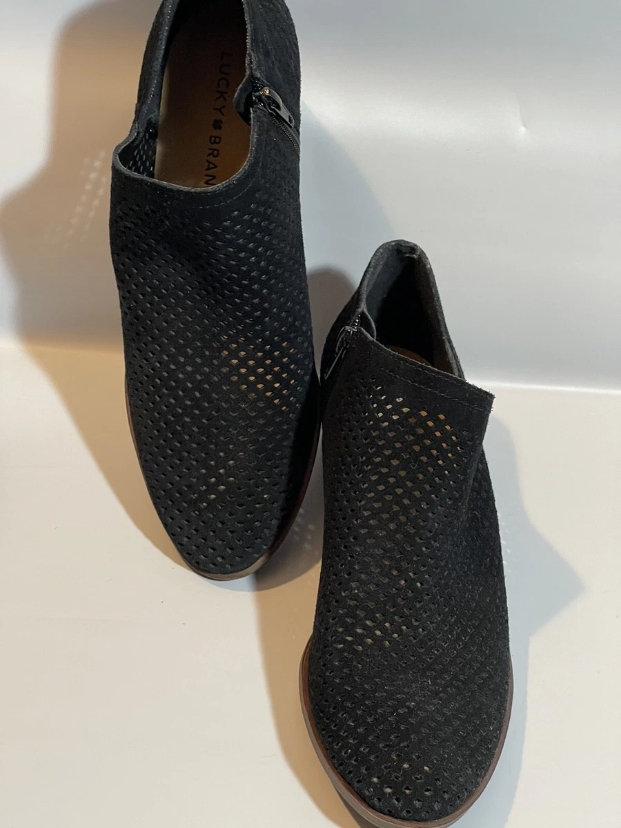 Lucky brand black store leather booties
