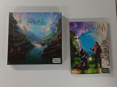 Pandoria board game lot with expansions Irongames new unopened Merchants Trolls