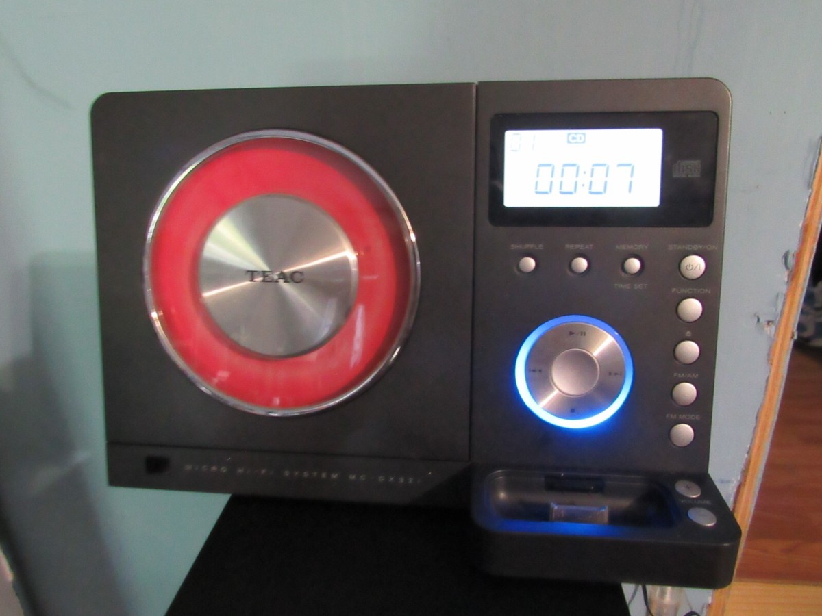TEAC Micro Hi-Fi System MC-DX32i Subwoofer, Speakers, Remote