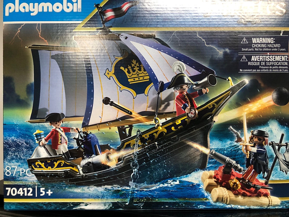 Playmobil 70412 Chaloupe des Soldats - Pirates - en quête du