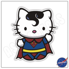 Hello Kitty Superman Sticker Window Laptop Bumper Vinyl Decal Hello Kitty Superman Sticker Window Laptop Bumper Vinyl Decal