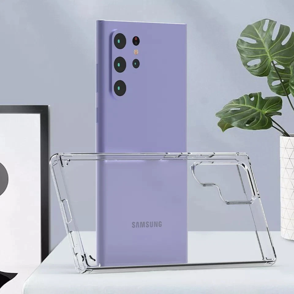 Funda protectora gruesa transparente para Samsung Galaxy S Series S8 Note S10 Plus S22 Ultra Foto 4 de 4