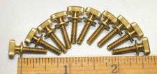 6-32-1/2" Brass Thumb Screw lot of 10