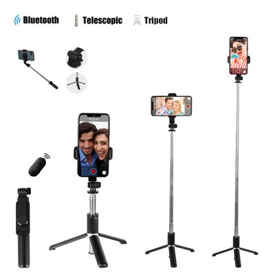 Bluetooth Selfie Stick Stativ Stange Teleskop fr Smartphone iPhone Samsung Handy