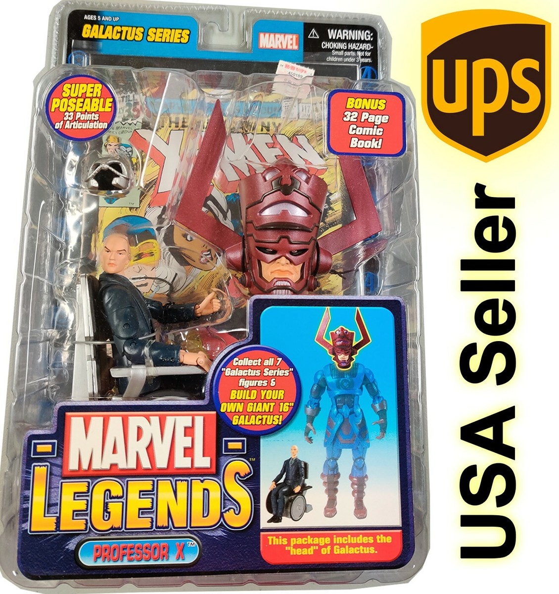 Sealed Marvel Legends Professor X Galactus Baf Series 2005 Toy Biz +  SepShipBox | eBay
