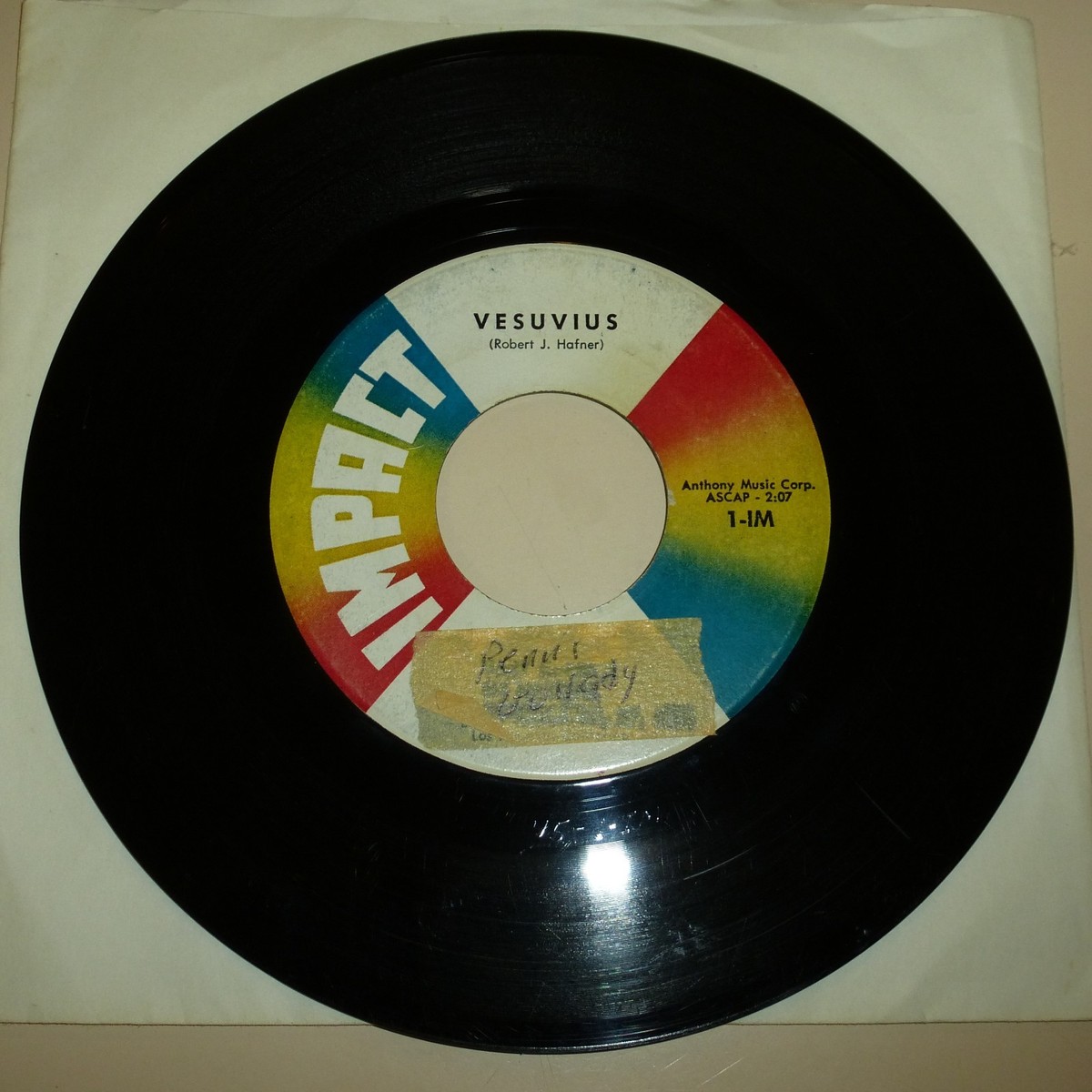SURF INSTRUMENTAL 45 RPM RECORD - THE REVELS - IMPACT 1-1M | eBay